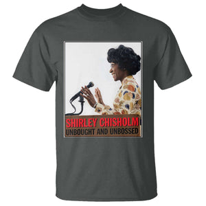 Shirley Chisholm Feminist Empowerment T Shirt Unbought And Unbossed TS12 Dark Heather Print Your Wear