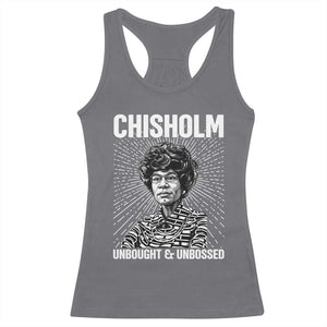 Shirley Chisholm Unbought And Unbossed Feminist Racerback Tank Top TS12 Charcoal Print Your Wear