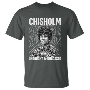 Shirley Chisholm Unbought And Unbossed Feminist T Shirt TS12 Dark Heather Print Your Wear