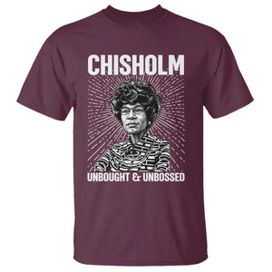 Shirley Chisholm Unbought And Unbossed Feminist T Shirt TS12 Maroon Print Your Wear
