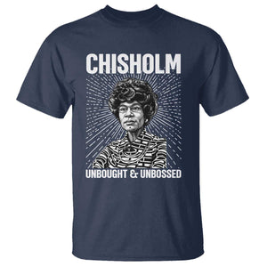 Shirley Chisholm Unbought And Unbossed Feminist T Shirt TS12 Navy Print Your Wear