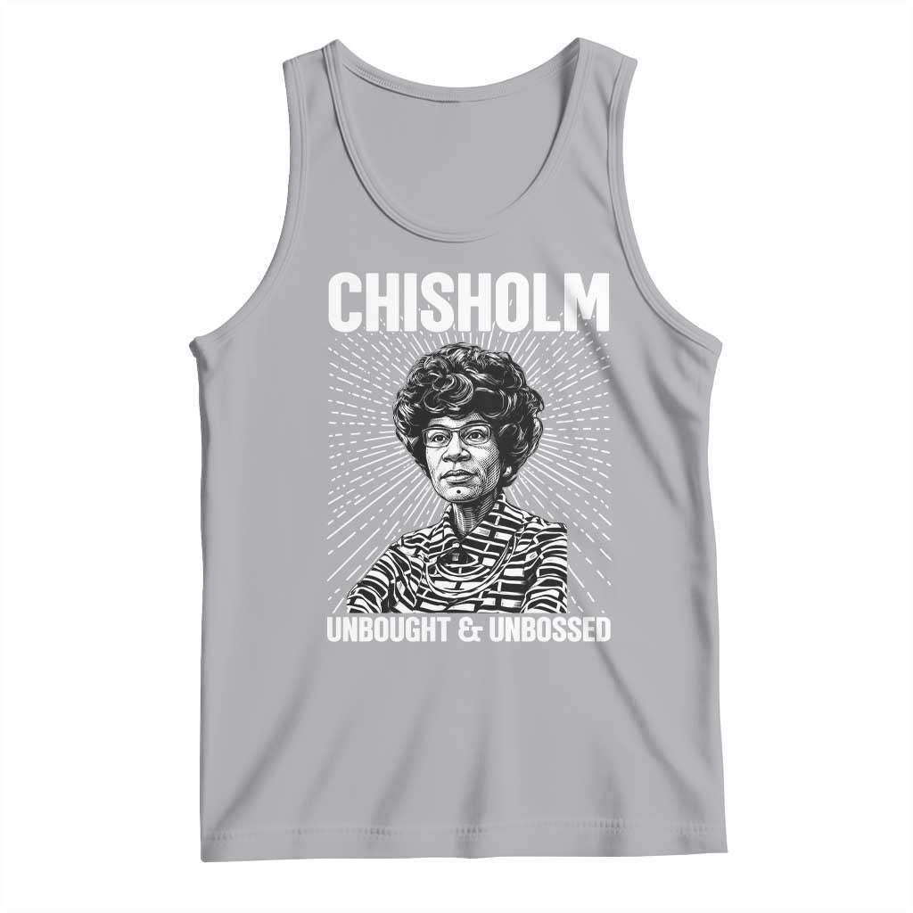 Shirley Chisholm Unbought And Unbossed Feminist Tank Top TS12 Athletic Heather Print Your Wear