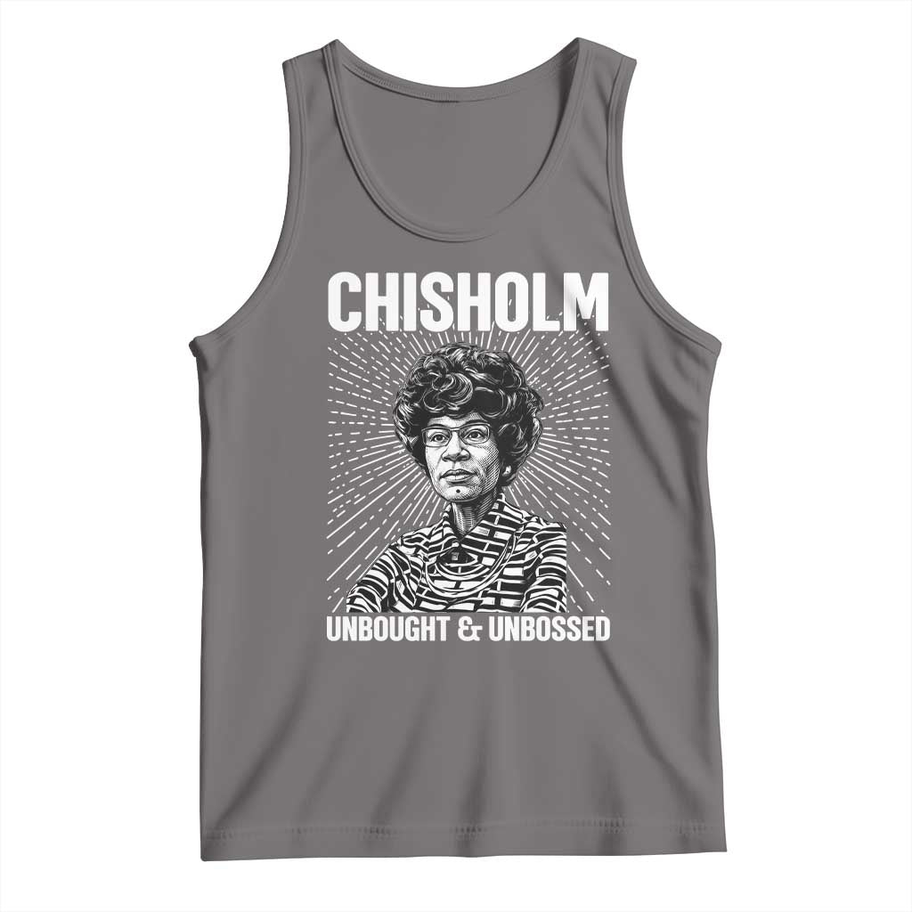 Shirley Chisholm Unbought And Unbossed Feminist Tank Top TS12 Deep Heather Print Your Wear