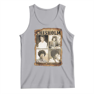 Vintage Shirley Chisholm Unbought And Unbossed Tank Top Womens History Month TS12 Athletic Heather Print Your Wear