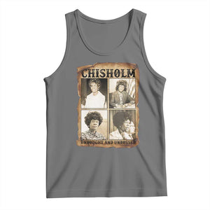 Vintage Shirley Chisholm Unbought And Unbossed Tank Top Womens History Month TS12 Black Heather Print Your Wear