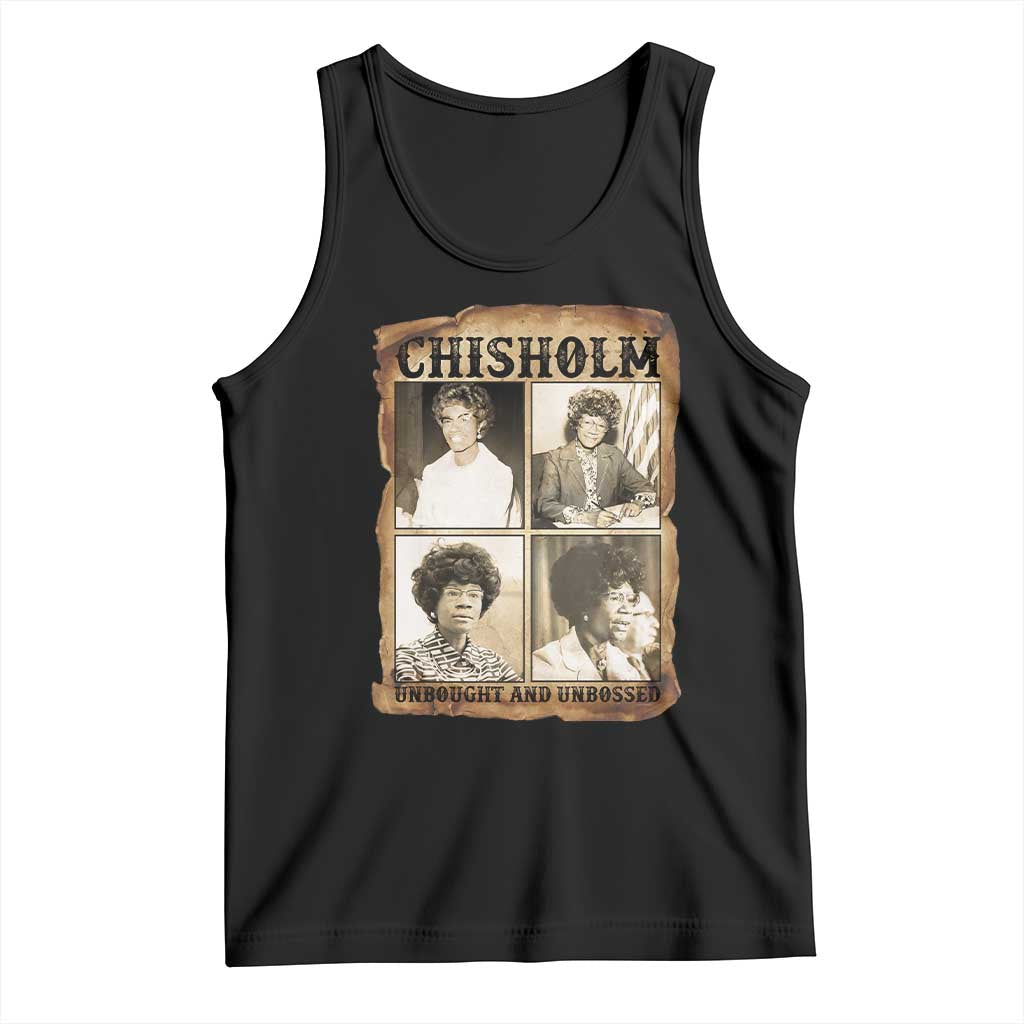 Vintage Shirley Chisholm Unbought And Unbossed Tank Top Womens History Month TS12 Black Print Your Wear