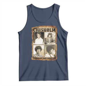 Vintage Shirley Chisholm Unbought And Unbossed Tank Top Womens History Month TS12 Navy Print Your Wear