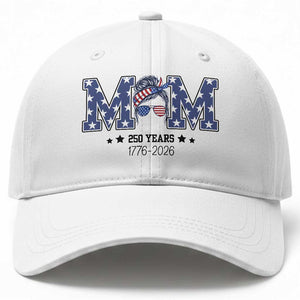 Patriotic Mothers Day Gift Baseball Cap USA 250 Years Celebration TS12 Print Your Wear