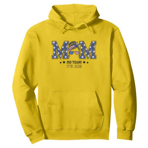 Patriotic Mothers Day Gift Hoodie USA 250 Years Celebration TS12 Daisy Print Your Wear