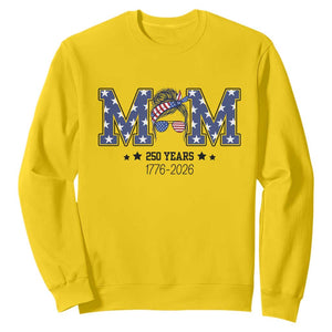 Patriotic Mothers Day Gift Sweatshirt USA 250 Years Celebration TS12 Daisy Print Your Wear
