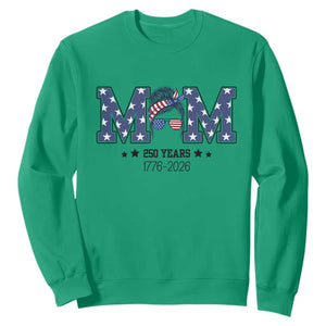 Patriotic Mothers Day Gift Sweatshirt USA 250 Years Celebration TS12 Irish Green Print Your Wear