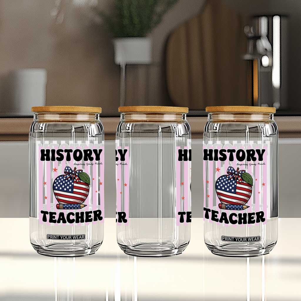 Inspiring Young Minds Teacher Glass Can 250th Anniversary Educator Gift TS12 Print Your Wear