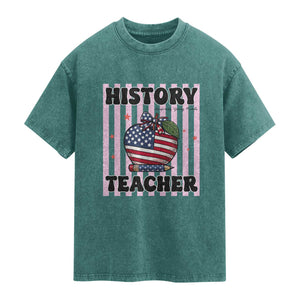 Inspiring Young Minds Teacher Washed Cotton T-Shirt 250th Anniversary Educator Gift