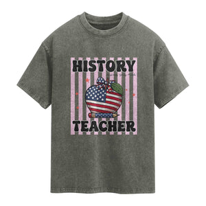 Inspiring Young Minds Teacher Washed Cotton T-Shirt 250th Anniversary Educator Gift