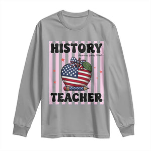 Inspiring Young Minds Teacher Long Sleeve Shirt 250th Anniversary Educator Gift TS12 Sport Gray Print Your Wear