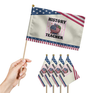 Inspiring Young Minds Teacher Patriotic Handheld Flag 250th Anniversary Educator Gift TS12 Print Your Wear