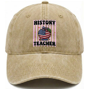 Inspiring Young Minds Teacher Washed Cotton Baseball Cap 250th Anniversary Educator Gift TS12 Print Your Wear