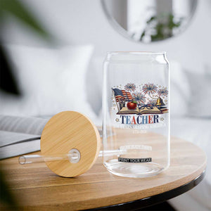 250 Years Shaping America Educator Glass Can USA 250th Anniversary TS12 Print Your Wear