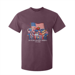 250 Years Shaping America Anniversary T Shirt For Kid Proud Educator Gift TS12 Maroon Print Your Wear