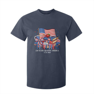 250 Years Shaping America Anniversary T Shirt For Kid Proud Educator Gift TS12 Navy Print Your Wear