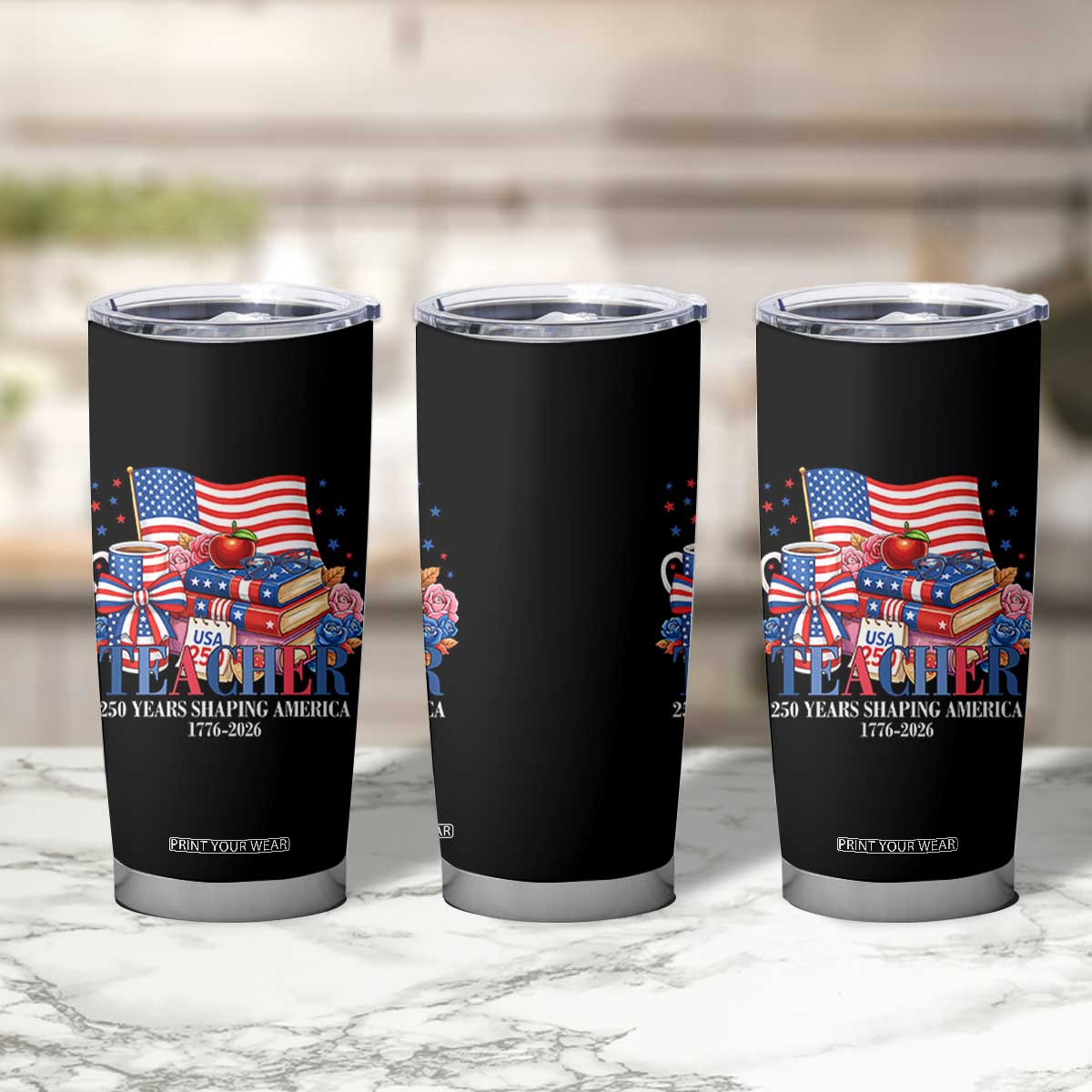 250 Years Shaping America Anniversary Tumbler Cup Proud Educator Gift TS12 Print Your Wear