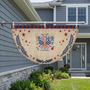 Proud American Teacher 250 Years Patriotic Fan Flag Educator Gift TS12 2pcs pack Laurel Tan Print Your Wear