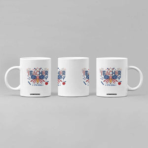 Proud American Teacher 250 Years Coffee Mug Patriotic Educator Gift TS12 Print Your Wear