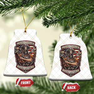 Vintage Proud American Welder Ceramic Ornament Built By Fire Blue Collar Dad Gift TS12 Print Your Wear