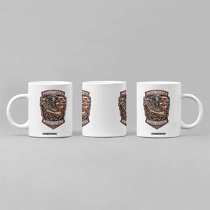 Vintage Proud American Welder Coffee Mug Built By Fire Blue Collar Dad Gift TS12 Print Your Wear