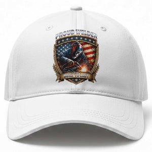 Built To Last Proud Welder Baseball Cap Blue Collar American Dad Gift TS12 Print Your Wear
