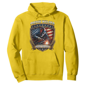 Built To Last Proud Welder Hoodie Blue Collar American Dad Gift TS12 Daisy Print Your Wear