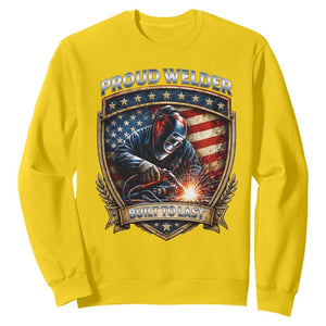 Built To Last Proud Welder Sweatshirt Blue Collar American Dad Gift TS12 Daisy Print Your Wear