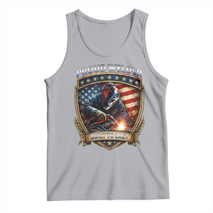 Built To Last Proud Welder Tank Top Blue Collar American Dad Gift TS12 Athletic Heather Print Your Wear