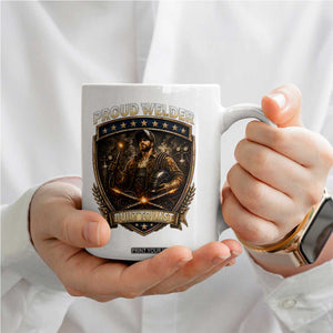 Proud Welder Graphic Coffee Mug Built To Last Worker Gift TS12 Print Your Wear