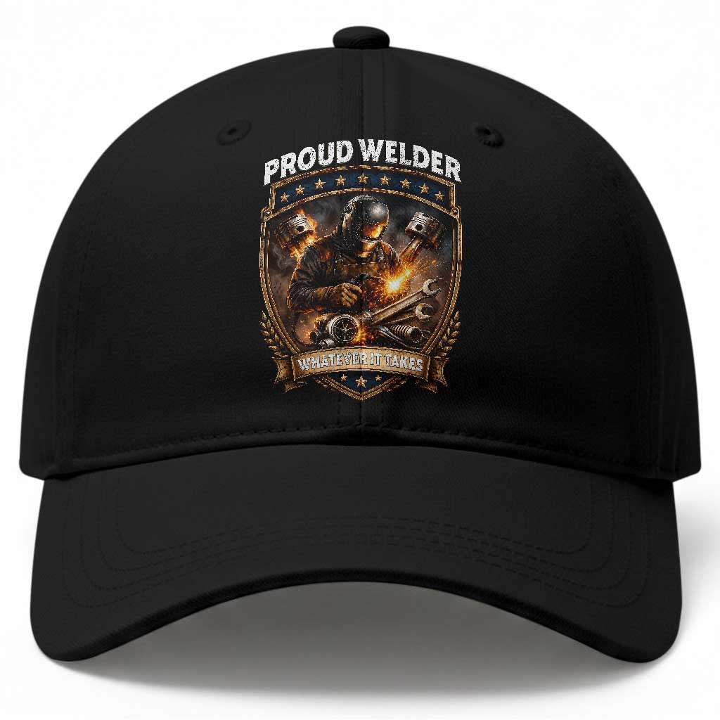 Proud Welder Whatever It Takes Baseball Cap Vintage Mechanic Workwear TS12 Print Your Wear