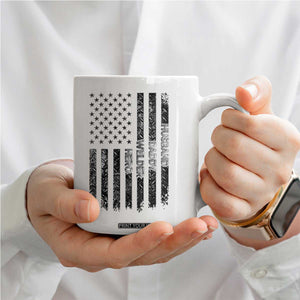 Husband Daddy Welder Hero Coffee Mug Patriotic Welding American Flag Graphic TS12 Print Your Wear