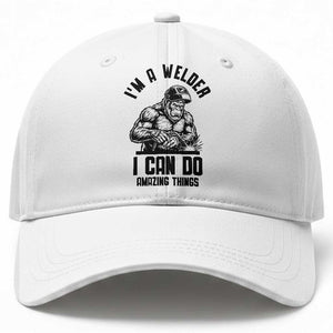 Funny Bigfoot Welder Baseball Cap I Can Do Amazing Things TS12 Print Your Wear