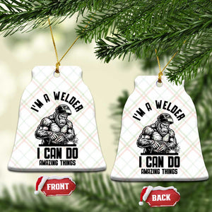 Funny Bigfoot Welder Ceramic Ornament I Can Do Amazing Things TS12 Print Your Wear