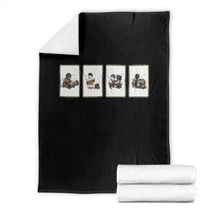 Silly Goose Pipeline Worker Throw Blanket Funny Welding Graphic Gift TS12 Black Print Your Wear