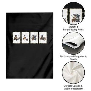 Silly Goose Pipeline Worker Garden Flag Funny Welding Graphic Gift TS12 Print Your Wear