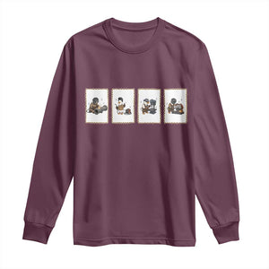 Silly Goose Pipeline Worker Long Sleeve Shirt Funny Welding Graphic Gift TS12 Maroon Print Your Wear