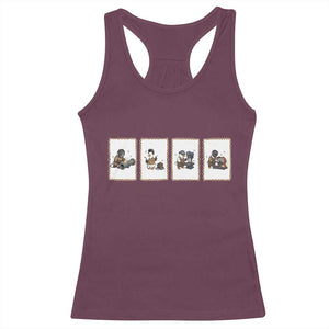 Silly Goose Pipeline Worker Racerback Tank Top Funny Welding Graphic Gift TS12 Maroon Print Your Wear