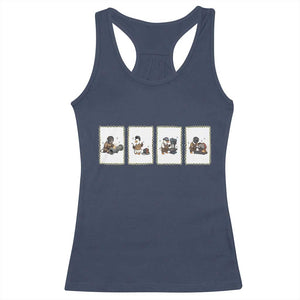Silly Goose Pipeline Worker Racerback Tank Top Funny Welding Graphic Gift TS12 Navy Print Your Wear