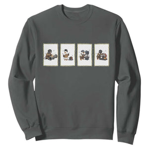 Silly Goose Pipeline Worker Sweatshirt Funny Welding Graphic Gift TS12 Dark Heather Print Your Wear