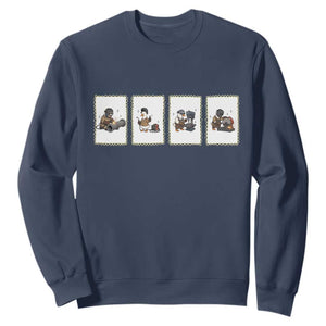 Silly Goose Pipeline Worker Sweatshirt Funny Welding Graphic Gift TS12 Navy Print Your Wear