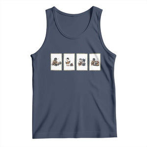 Silly Goose Pipeline Worker Tank Top Funny Welding Graphic Gift TS12 Navy Print Your Wear