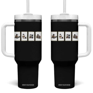 Silly Goose Pipeline Worker Tumbler With Handle Funny Welding Graphic Gift TS12 One Size: 40 oz Black Print Your Wear