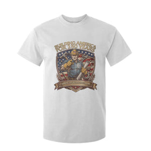 American Construction Worker T Shirt For Kid Building America For 250 Years TS12 White Print Your Wear
