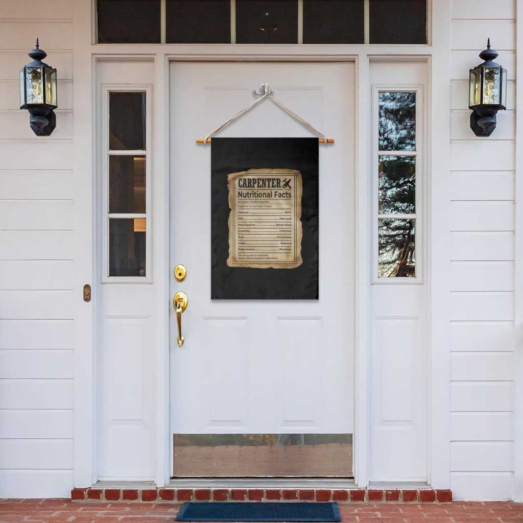 Woodworker Nutrition Label Garden Flag Carpenter Nutritional Facts Graphic TS12 Print Your Wear