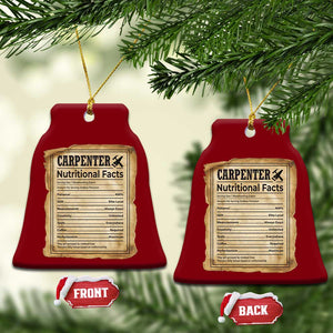 Woodworker Nutrition Label Ceramic Ornament Carpenter Nutritional Facts Graphic TS12 Print Your Wear